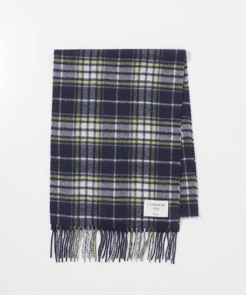 URBAN RESEARCH ROSSO WOMEN（アーバンリサーチ　ロッソ）の「カシミヤチェックマフラー（マフラー・レディース・ベージュ/ネイビー/ミント・FREE）」の8枚目の写真