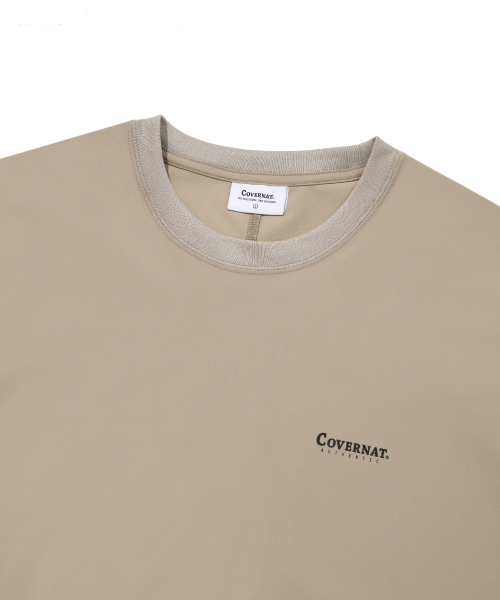 COVERNAT(カバーナット)の「アセンティッククールテックTシャツベージュ(Tシャツ/カットソー・レディース・その他・MEDIUM/SMALL/X-LARGE/X-SMALL/XX-LARGE/LARGE)」の3枚目の写真