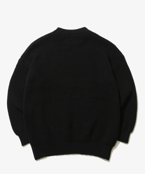 GOLDEN SNSHINE（ゴールデン サンシャイン）の「Wool Bulky Round Knit _Black（ニット/セーター・メンズ・その他・MEDIUM/LARGE）」の3枚目の写真