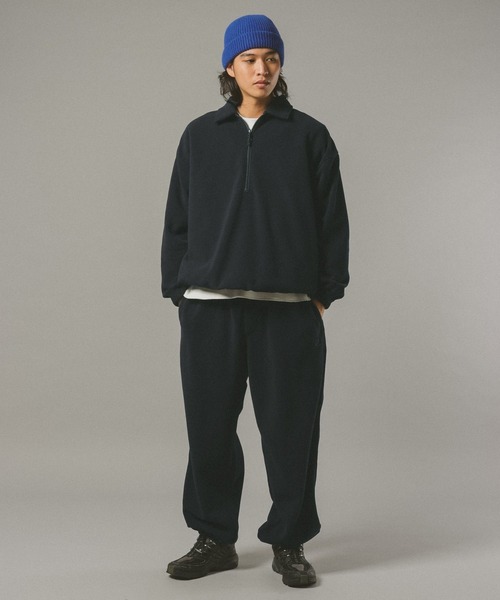 SIGNAL SPORTS（シグナルスポーツ）の「【SIGNAL SPORTS】Fleece Wide Pants（スウェットパンツ・メンズ・グレー系その他/ネイビー・LARGE/MEDIUM）」の10枚目の写真