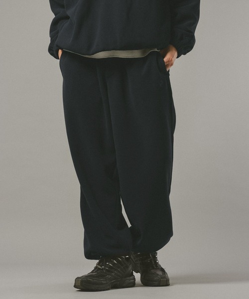 SIGNAL SPORTS（シグナルスポーツ）の「【SIGNAL SPORTS】Fleece Wide Pants（スウェットパンツ・メンズ・グレー系その他/ネイビー・LARGE/MEDIUM）」の14枚目の写真
