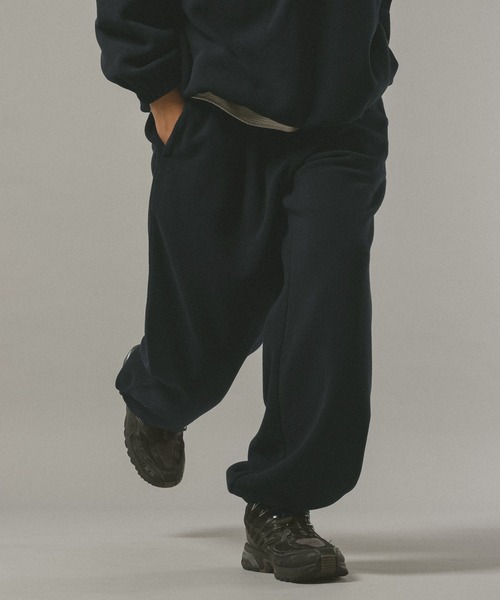 SIGNAL SPORTS（シグナルスポーツ）の「【SIGNAL SPORTS】Fleece Wide Pants（スウェットパンツ・メンズ・グレー系その他/ネイビー・LARGE/MEDIUM）」の15枚目の写真