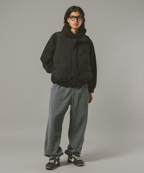 SIGNAL SPORTS（シグナルスポーツ）の「【SIGNAL SPORTS】Fleece Wide Pants（スウェットパンツ・メンズ・グレー系その他/ネイビー・LARGE/MEDIUM）」の3枚目の写真