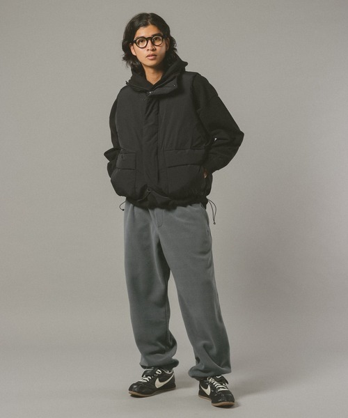 SIGNAL SPORTS（シグナルスポーツ）の「【SIGNAL SPORTS】Fleece Wide Pants（スウェットパンツ・メンズ・グレー系その他/ネイビー・LARGE/MEDIUM）」の5枚目の写真