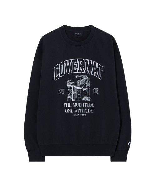 COVERNAT(カバーナット)の「パームツリーグラフィック スウェット Dark Navy(スウェット・レディース・その他・LARGE/X-LARGE/SMALL/MEDIUM)」の2枚目の写真