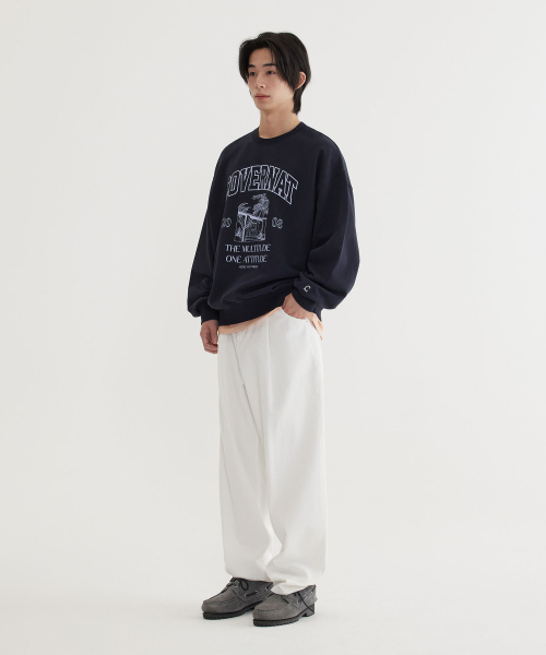 COVERNAT(カバーナット)の「パームツリーグラフィック スウェット Dark Navy(スウェット・レディース・その他・LARGE/X-LARGE/SMALL/MEDIUM)」の5枚目の写真