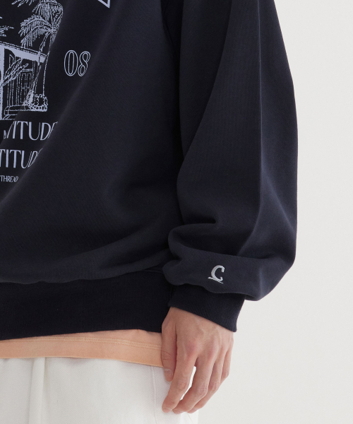 COVERNAT(カバーナット)の「パームツリーグラフィック スウェット Dark Navy(スウェット・レディース・その他・LARGE/X-LARGE/SMALL/MEDIUM)」の8枚目の写真