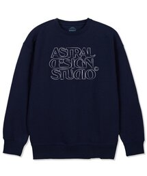 アストラルデザインスタジオ2 オーバーサイズスウェットシャツ_ネイビー