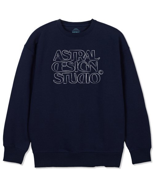 ASTRAL PROJECTION(アストラルプロジェクション)の「アストラルデザインスタジオ2 オーバーサイズスウェットシャツ_ネイビー(スウェット・メンズ・その他・LARGE/MEDIUM/X-LARGE/XX-LARGE)」の1枚目の写真