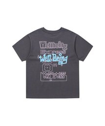 Layered Logo Half Sleeve Grey