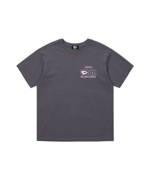 WELLBEING EXPRESS(ウェルビーイングエクスプレス)の「Layered Logo Half Sleeve Grey(Tシャツ/カットソー・レディース・その他・LARGE/MEDIUM)」の2枚目の写真