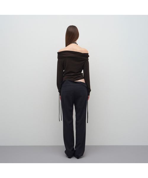LCDC TM(エルシーディーシーティーエム)の「STRIPED SLIM TROUSERS(スラックス・レディース・ダークネイビー・SMALL/MEDIUM)」の3枚目の写真