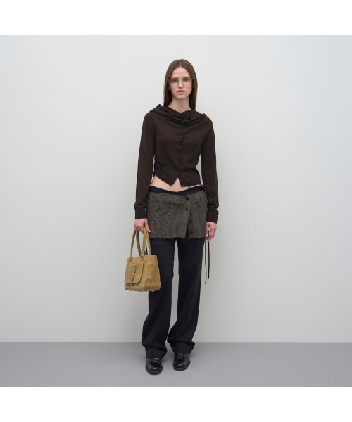 LCDC TM(エルシーディーシーティーエム)の「STRIPED SLIM TROUSERS(スラックス・レディース・ダークネイビー・SMALL/MEDIUM)」の6枚目の写真