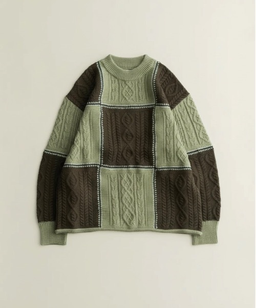 チルドレンオブザディスコーダンス サイズ:2  PIN STRIPE COWICHAN SWEATER COTDKN-643 ピンストライプフーデッドカウチンニット 中古 BS99 Children of the discordance（チルドレン オブ ザ ディスコ-ダンス