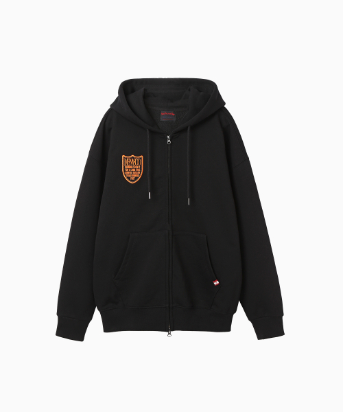 MENASOO（ミナス）の「Menasoo Applique Two Way Hoodie Zip Up_Black（パーカー・レディース・ブラック・MEDIUM/LARGE）」の11枚目の写真