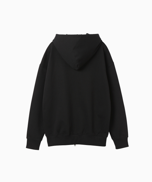 MENASOO（ミナス）の「Menasoo Applique Two Way Hoodie Zip Up_Black（パーカー・レディース・ブラック・MEDIUM/LARGE）」の12枚目の写真