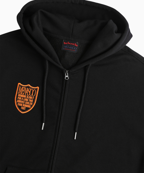 MENASOO（ミナス）の「Menasoo Applique Two Way Hoodie Zip Up_Black（パーカー・レディース・ブラック・MEDIUM/LARGE）」の13枚目の写真
