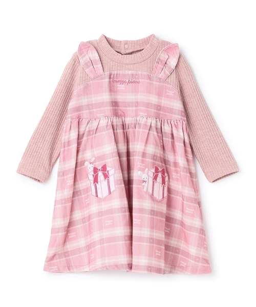 セール】プレゼント刺繍ドッキングワンピース ブルマセット（その他