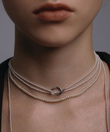 ERICKA NICOLAS BEGAY:ナバホシャイニーネックレス 0.4/40cm