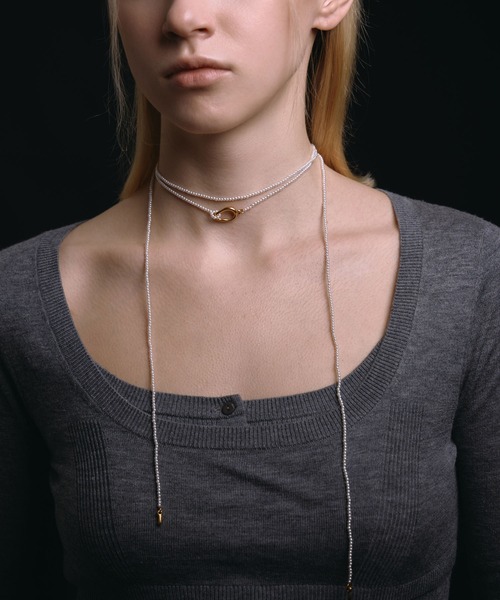 CENE（セネ）の「【CENE】セネ/マルチWAYロングパールチョーカー（ネックレス・レディース・ゴールド/シルバー・FREE）」の5枚目の写真