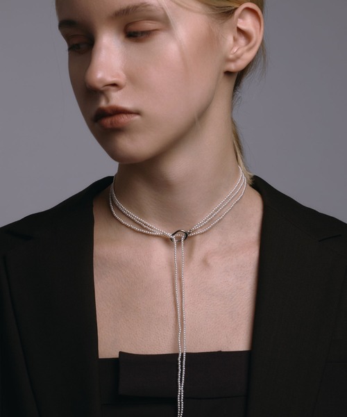 CENE（セネ）の「【CENE】セネ/マルチWAYロングパールチョーカー（ネックレス・レディース・ゴールド/シルバー・FREE）」の9枚目の写真