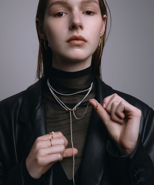 CENE（セネ）の「【CENE】セネ/マルチWAYロングパールチョーカー（ネックレス・レディース・ゴールド/シルバー・FREE）」の17枚目の写真