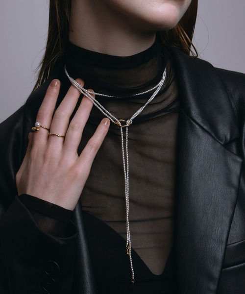 CENE（セネ）の「【CENE】セネ/マルチWAYロングパールチョーカー（ネックレス・レディース・ゴールド/シルバー・FREE）」の18枚目の写真