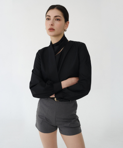 BIBYSEOB（バイバイソプ）の「ベーシックスリムショーツチャコール[T51]（その他パンツ・レディース・チャコール・SMALL/MEDIUM）」の4枚目の写真