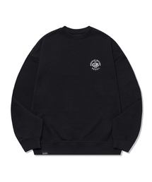 CIRCLE EMB LOGO SWEATSHIRT (BLACK)[LRSSCTM706M]