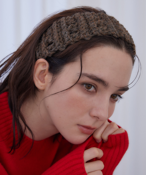 ８０'Ｓグルーヴ、ダンスクラシック＆アーバンメロウ名盤５枚セット Mellow wool knit hair band (Brown)（ヘアバンド）｜MERRYMOTIVE