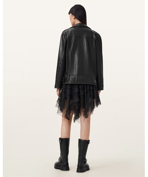 ALLSAINTS（オールセインツ）の「JAYDE RUFFLED TULLE MINI SKIRT | JAYDE ラッフルド チュール ミニ スカート（スカート・レディース・ブラック・6/8/10/4）」の8枚目の写真
