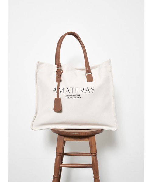 【極美品】アマテラス トートバッグ キャンバス地 麻の葉　カラー(ホワイト系) AMATERAS（アマテラス）の「asanoha canvas bag（トートバッグ）」 - WEAR