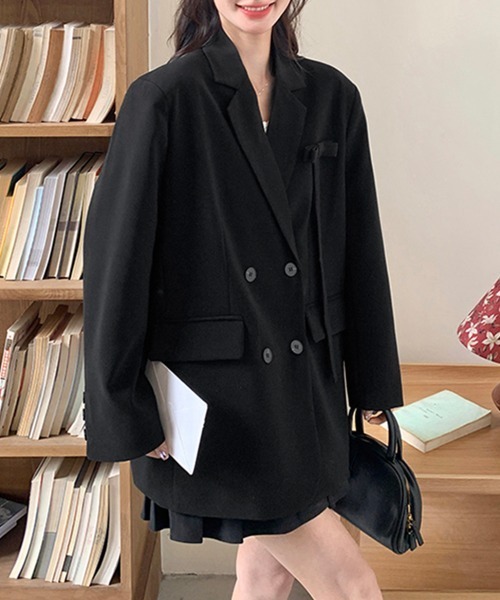 Miniministore(ミニミニストア)の「ダブルボタンテーラードジャケットアウター(その他アウター・レディース・ブラック・XL/S/L/M)」の17枚目の写真