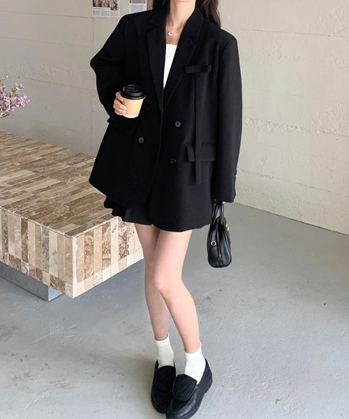 Miniministore(ミニミニストア)の「ダブルボタンテーラードジャケットアウター(その他アウター・レディース・ブラック・XL/S/L/M)」の11枚目の写真