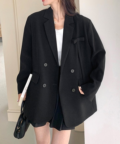 Miniministore(ミニミニストア)の「ダブルボタンテーラードジャケットアウター(その他アウター・レディース・ブラック・XL/S/L/M)」の13枚目の写真