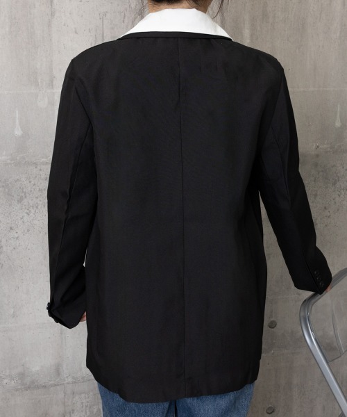 Miniministore(ミニミニストア)の「ダブルボタンテーラードジャケットアウター(その他アウター・レディース・ブラック・XL/S/L/M)」の5枚目の写真