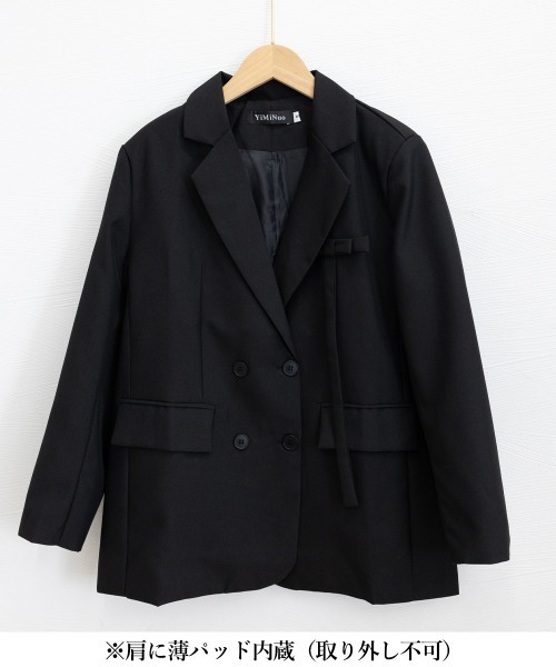 Miniministore(ミニミニストア)の「ダブルボタンテーラードジャケットアウター(その他アウター・レディース・ブラック・XL/S/L/M)」の7枚目の写真