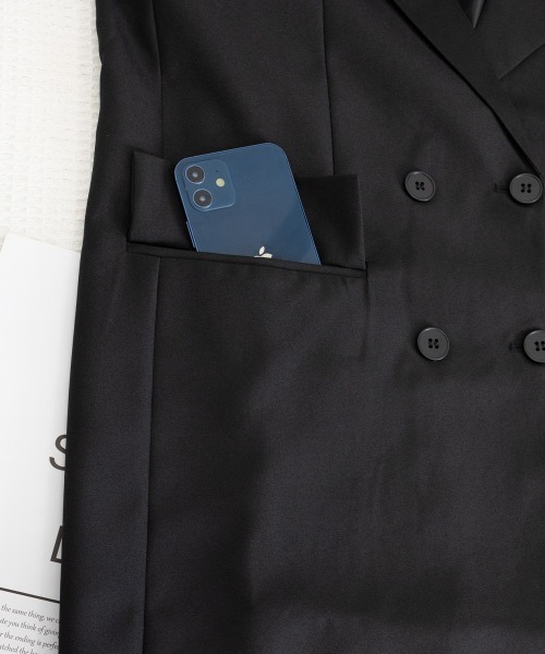 Miniministore(ミニミニストア)の「ダブルボタンテーラードジャケットアウター(その他アウター・レディース・ブラック・XL/S/L/M)」の22枚目の写真