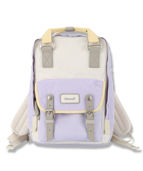 HIMAWARI(ヒマワリ)の「ネモバック 男女共用 マルチiPad/ノートパソコン収納バックパック No.194L(バックパック/リュック・レディース・ホワイト×パープル/ホワイト×エメラルドグリーン/ホワイト×ピンク・FREE)」の4枚目の写真