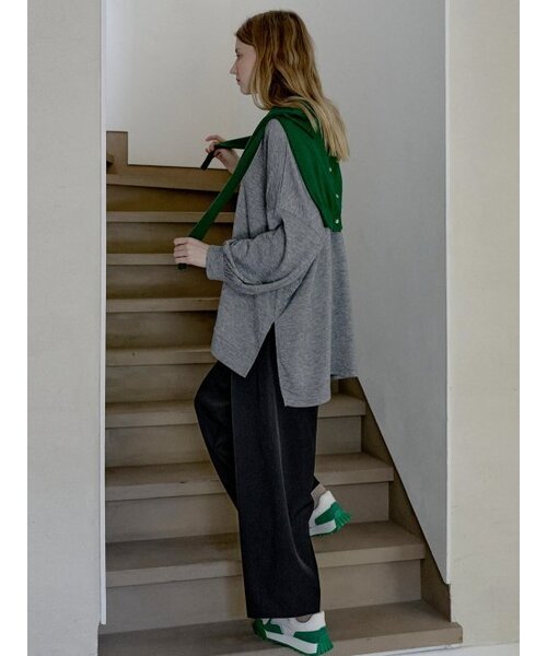 AVANT-G(アバン)の「Poly Spandex Wide Banding Pants - BLACK(その他パンツ・レディース・その他・FREE)」の2枚目の写真