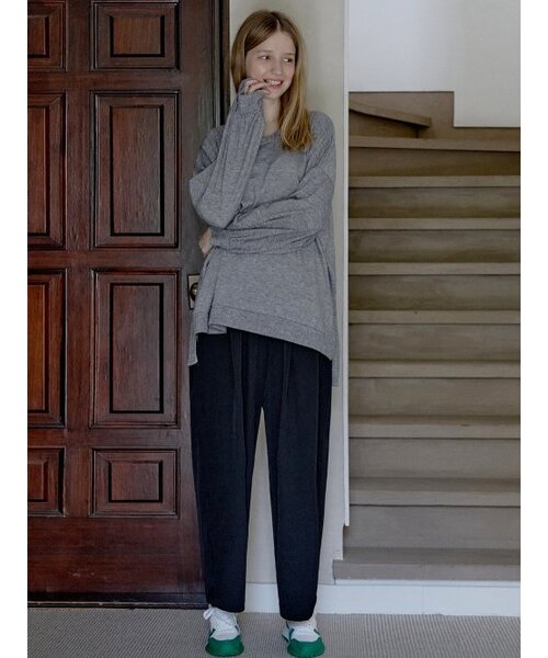 AVANT-G(アバン)の「Poly Spandex Wide Banding Pants - BLACK(その他パンツ・レディース・その他・FREE)」の4枚目の写真