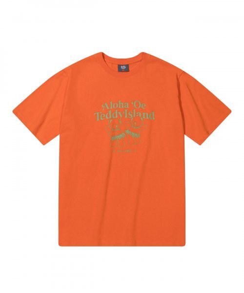 TEDDYISLAND(テディアイランド)の「アロハテディ 半袖 オレンジ(Tシャツ/カットソー・メンズ・その他・MEDIUM/LARGE)」の1枚目の写真