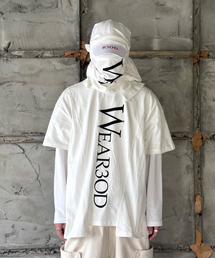 切り替えオーバーTシャツホワイト