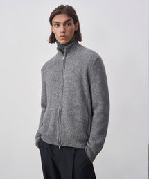J'RIUM（ジェイリウム）の「Bonne Alpaca High Neck Zip-Up Gray（ニット/セーター）」
