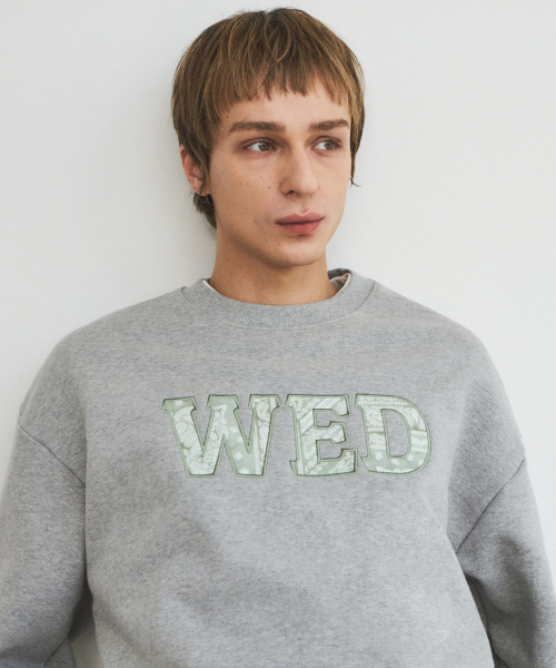 WEDNESDAY OASIS(ウェンズデーオアシス)の「オーガニックペイズリースウェットシャツ_2カラー(W25-TP05)(スウェット・メンズ・アイボリー/グレー・LARGE/MEDIUM)」の4枚目の写真