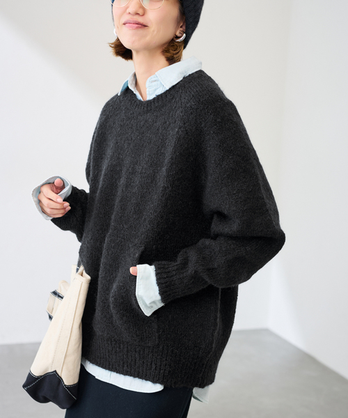 セール】カンガルーポケットプルオーバー（ニット/セーター