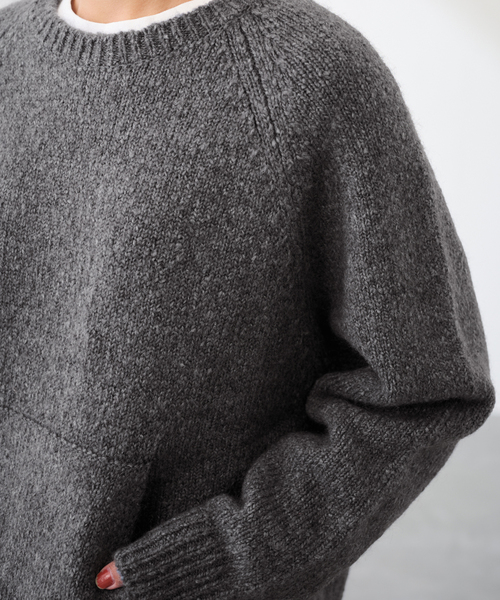 FRAMeWORK（フレームワーク）の「カンガルーポケットプルオーバー（ニット/セーター・レディース・ホワイト/ブラック/グレー・FREE）」の10枚目の写真