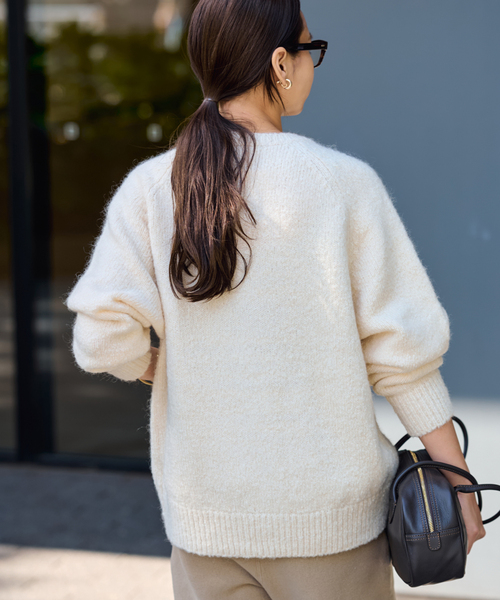 FRAMeWORK（フレームワーク）の「カンガルーポケットプルオーバー（ニット/セーター・レディース・ホワイト/ブラック/グレー・FREE）」の20枚目の写真