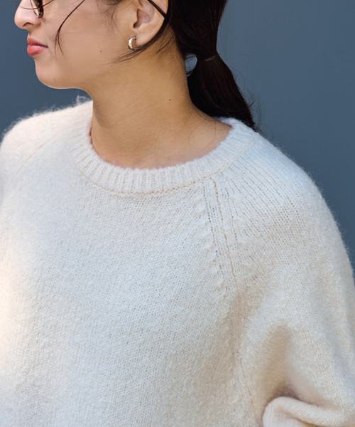 FRAMeWORK（フレームワーク）の「カンガルーポケットプルオーバー（ニット/セーター・レディース・ホワイト/ブラック/グレー・FREE）」の21枚目の写真