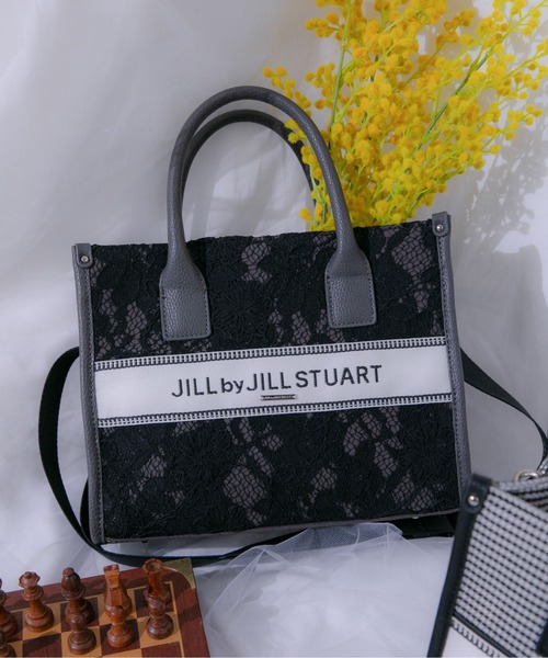 JILL by JILL STUART(ジルバイジルスチュアート)の「バンドオブスクエアトート(トートバッグ・レディース・ホワイト/ブラック系その他/ブラック・FREE)」の3枚目の写真